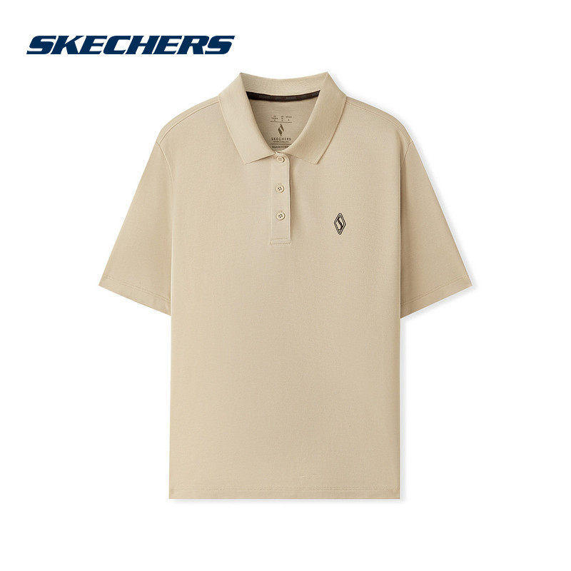 Skechers斯凯奇女短袖半截袖POLO衫翻领运动休闲百搭T恤
