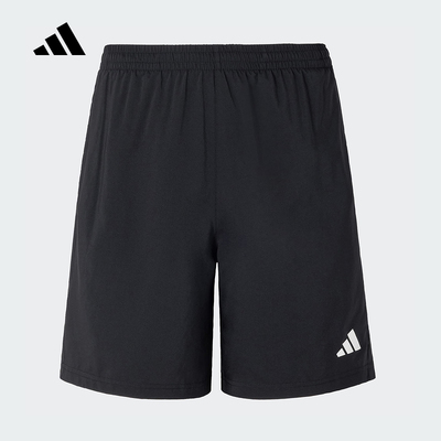 adidas阿迪达斯2025春季新款男子梭织跑步运动休闲短裤宽松JY8582
