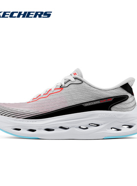SKECHERS斯凯奇男鞋缓震透气跑步鞋闪穿一脚蹬运动鞋 220425/WMLT