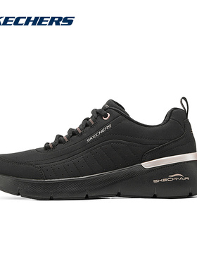 Skechers斯凯奇女厚底缓震跑步鞋休闲运动舒适健步鞋150373/BKRG