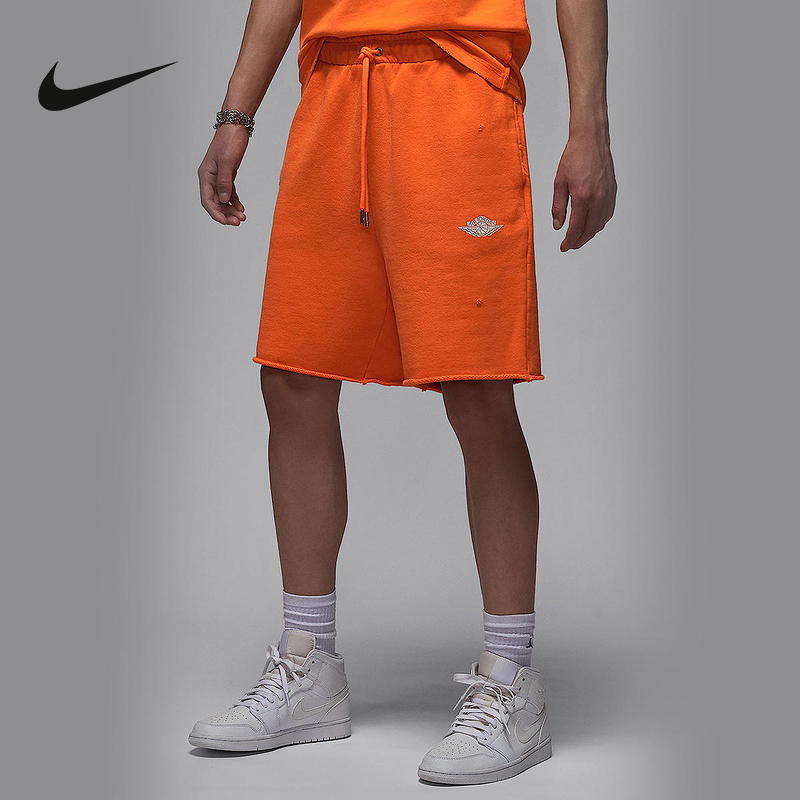 JORDAN耐克短裤男夏新款运动裤宽松篮球飞翼LOGO五分裤IF1412-820