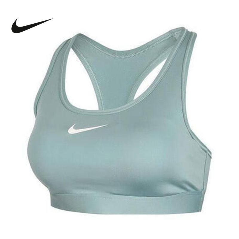 Nike耐克SWOOSH运动内衣女中强度支撑速干衬垫BRA胸衣DX6822-017