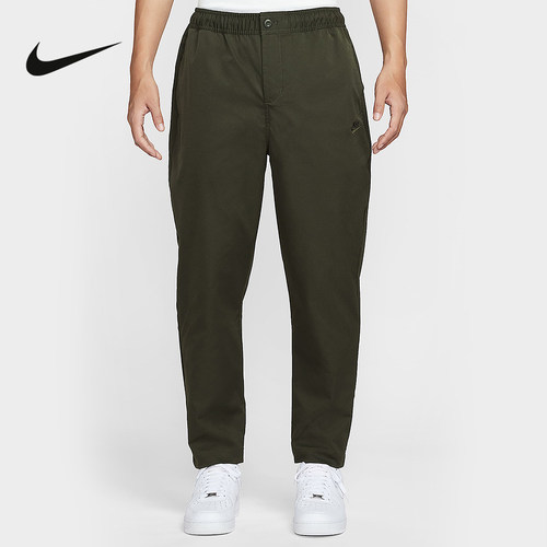 Nike耐克男子梭织锥形剪裁长裤秋季新款黑色运动休闲裤HJ1998-355