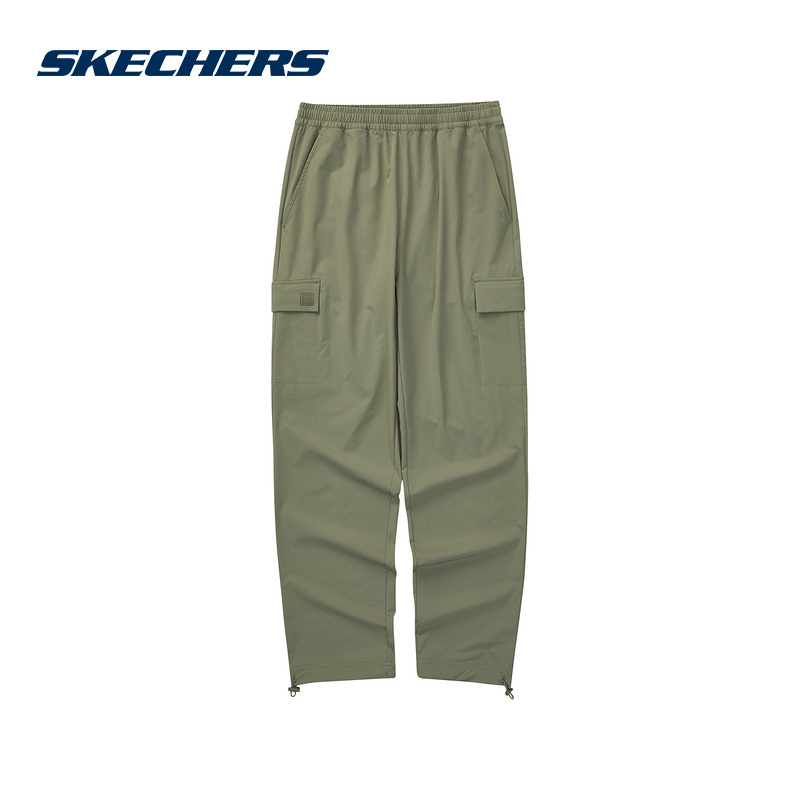 斯凯奇夏季季新款女子速干工装裤户外梭织长裤 L224W031/01DR