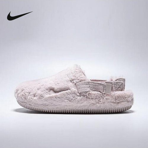 NIKE耐克女鞋冬季穆勒鞋居家休闲运动鞋毛绒保暖棉拖鞋FZ3118-601