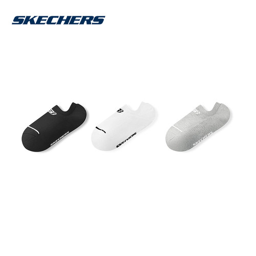 Skechers斯凯奇2026夏男士舒适时尚柔软船袜3双装隐形袜 L225M173