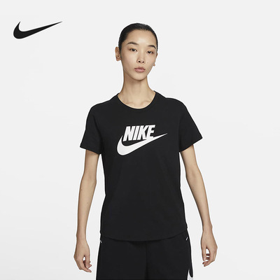 Nike耐克棉质短袖女子春新款运动休闲轻便舒适印花T恤DX7907-010