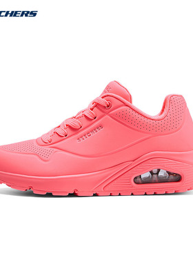 SKECHERS斯凯奇2024春季女时尚潮流气垫厚底运动休闲鞋73690/CRL