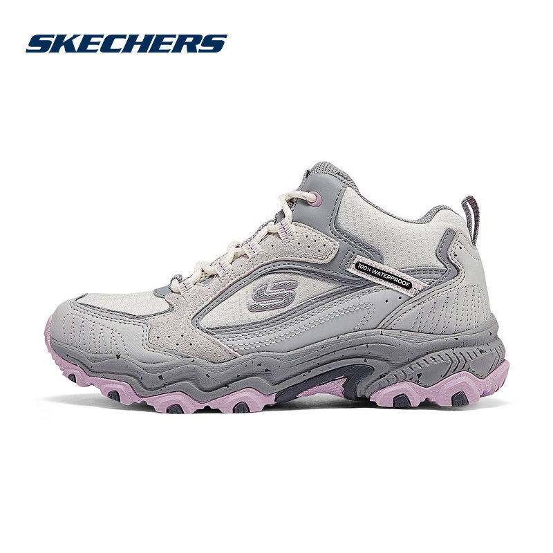 SKECHERS斯凯奇云霄耐磨缓震女子新款复古拼接户外鞋180212C-GYPK,运动鞋new,运动休闲鞋,淘宝优惠券,粉丝福利购,淘宝优惠卷