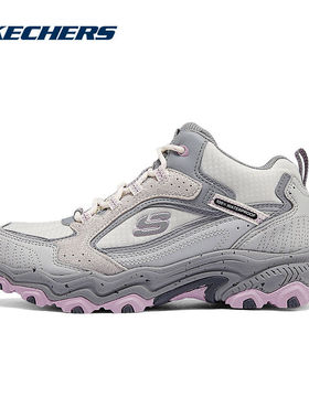 SKECHERS斯凯奇云霄耐磨缓震女子新款复古拼接户外鞋180212C-GYPK