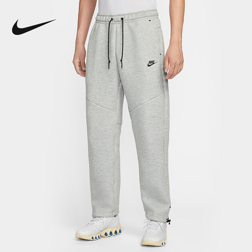 Nike耐克Tech男裤裤脚抽绳简约休闲运动裤直筒针织长裤IM0698-063