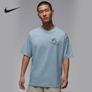 子印花运动休闲T恤HQ8973 JORDAN耐克男子短袖 鞋 新款 427 2025夏季