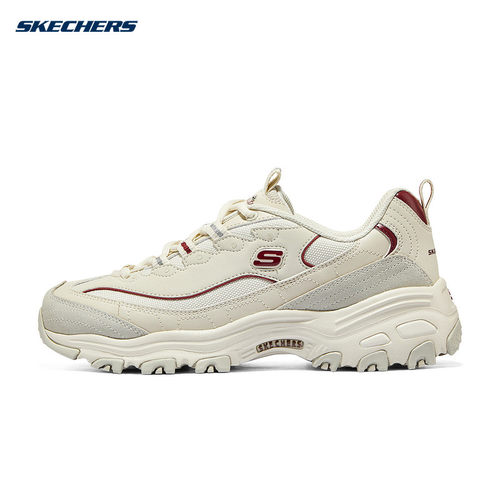 SKECHERS斯凯奇2024春季女摩卡熊时尚厚底运动休闲鞋896145/NTBG