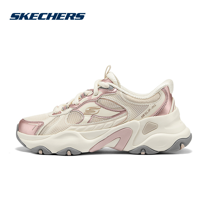 斯凯奇女鞋老爹鞋25秋闪穿复古休闲鞋厚底熊猫鞋 150526/NTPK