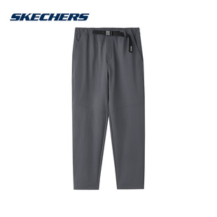 Skechers斯凯奇2025冬季男款中腰休闲运动梭织长裤 L424M016-0403
