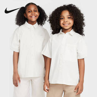 HF8054 Nike 翻领衬衫 风宽松经典 030 耐克Sportswear大童工装