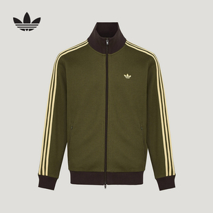 adidas阿迪达斯三叶草华夫格早春薄外套2026春男针织夹克 KZ2914