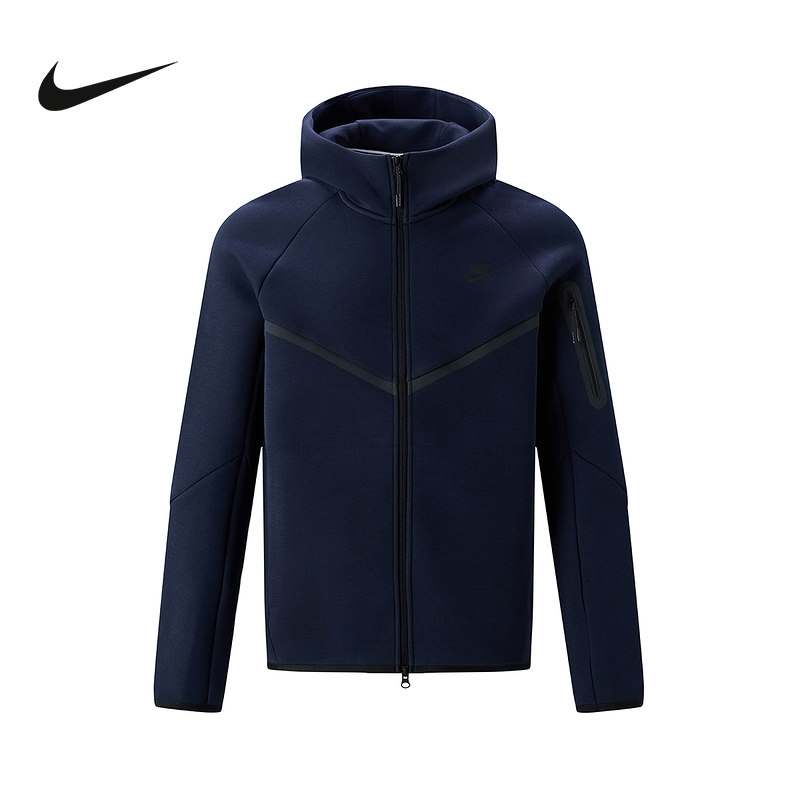 Nike耐克男子秋新款休闲透气简约百搭连帽运动茄克外套HV0950-451