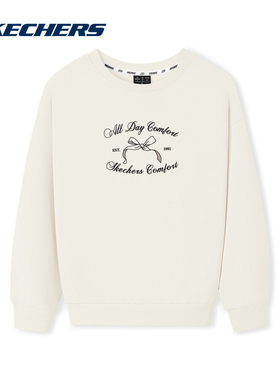 斯凯奇针织套头卫衣秋冬新款柔软舒适运动休闲保暖百搭L325U106