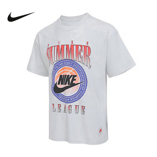 NIKE耐克25夏季新品男子纯棉印花新款圆领短袖针织衫 HJ3435-025