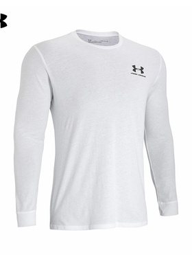 安德玛官方UA秋冬Sportstyle男子训练运动长袖休闲T恤1329585-100