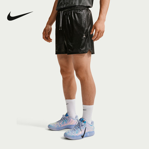 NIKE耐克夏季男裤休闲运动裤篮球跑步健身透气黑色短裤IM5201-010