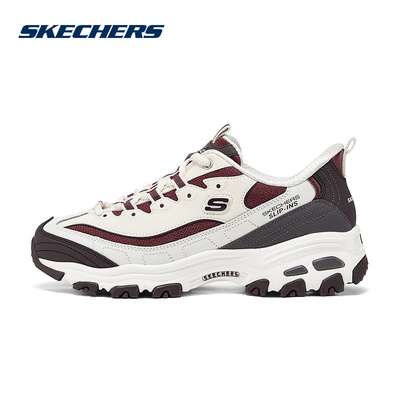 Skechers斯凯奇女鞋闪穿系列复古老爹鞋休闲运动鞋150537-NTMT