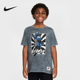 Nike耐克男女童短袖 060 HQ3231 夏季 大童图案T恤棉质轻便柔软半袖