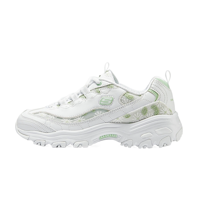 SKECHERS斯凯奇夏季女子花海熊厚底老爹鞋小雏菊休闲鞋150234/WGR