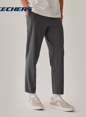 Skechers斯凯奇男子舒适透气梭织长裤宽松休闲运动裤 L225M129