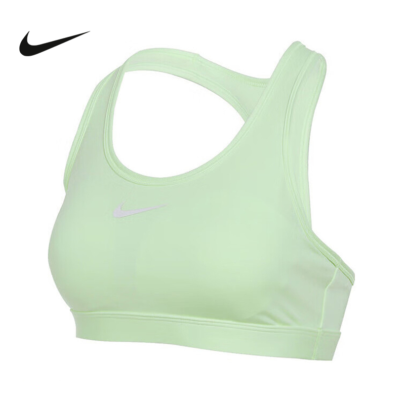 Nike耐克SWOOSH运动内衣女中强度支撑速干衬垫BRA胸衣DX6822-701