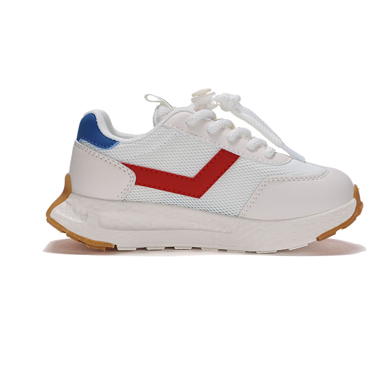 PONY波尼跑步鞋男女童鞋春新款波浪底缓震休闲运动鞋241K1MD17RW