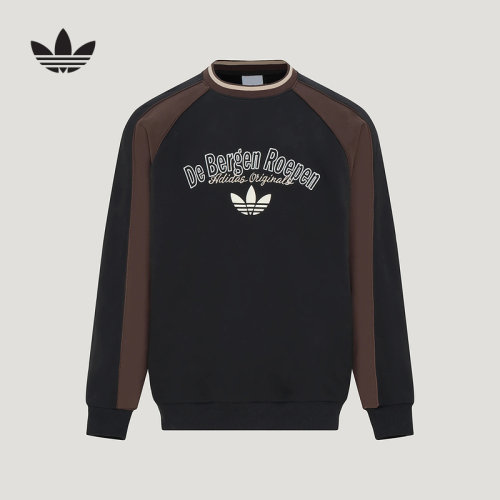 adidas阿迪达斯三叶草男装落肩拼接宽松亲肤卫衣长袖上衣 KW5700
