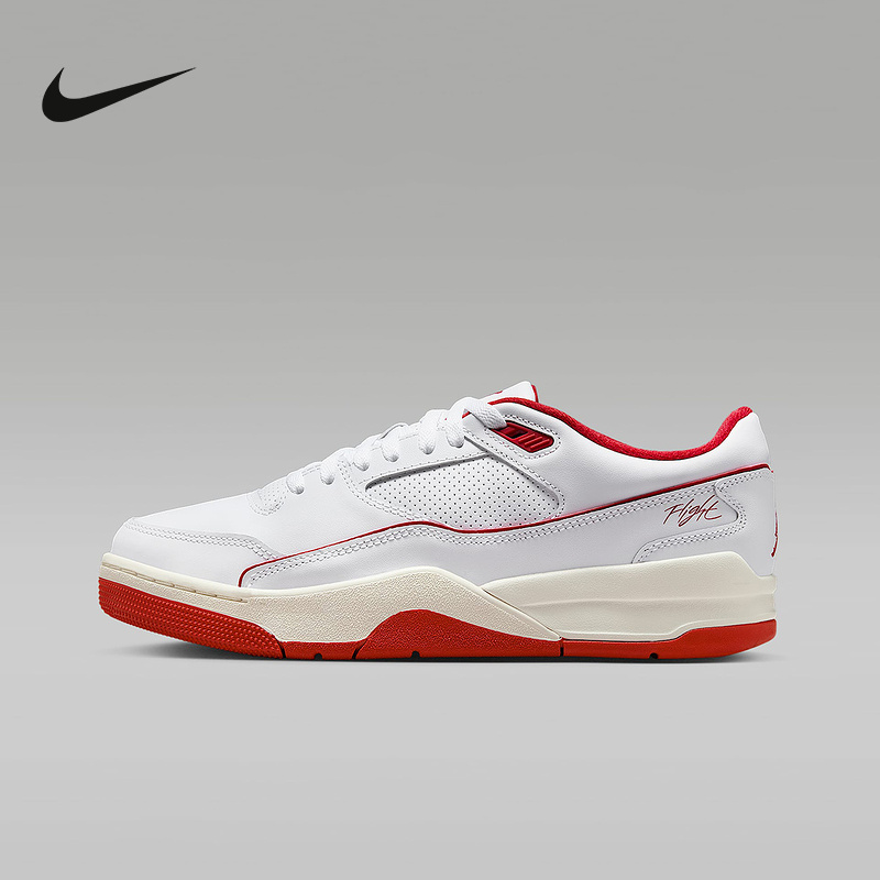 耐克男鞋JORDAN FLIGHT COURT低帮复古篮球鞋运动板鞋HF3255-106