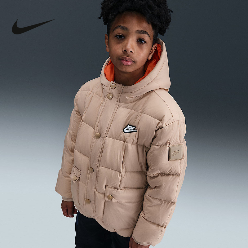 NIKE耐克Premium男女大童羽绒夹克冬季短款保暖羽绒服IQ6136-200