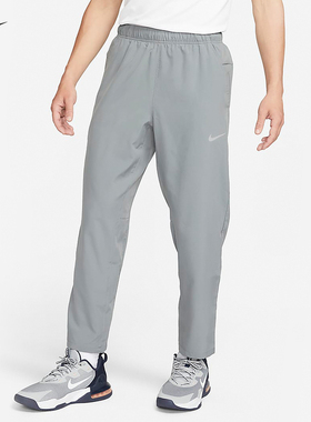 Nike耐克男子灰色长裤薄款速干Dri-FIT宽松直筒运动裤FB7491-084