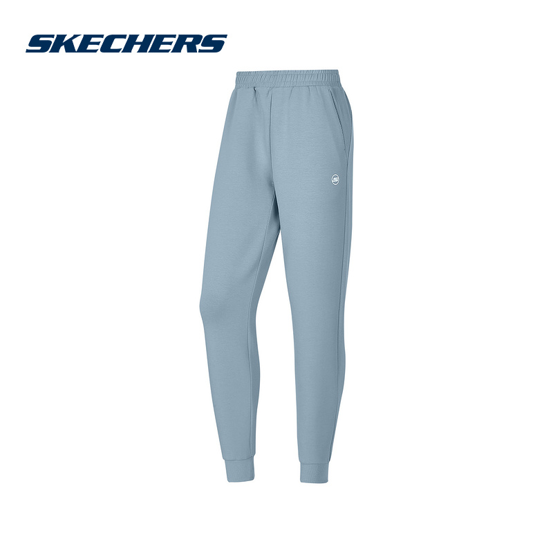 Skechers斯凯奇女子针织柔软弹力舒适休闲运动长裤 P424W035/02N6