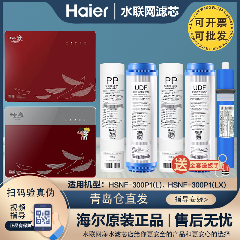 海尔施特劳斯海鲸系列净水器机滤芯HSNF300P1(L)/300P1(LX)原装芯