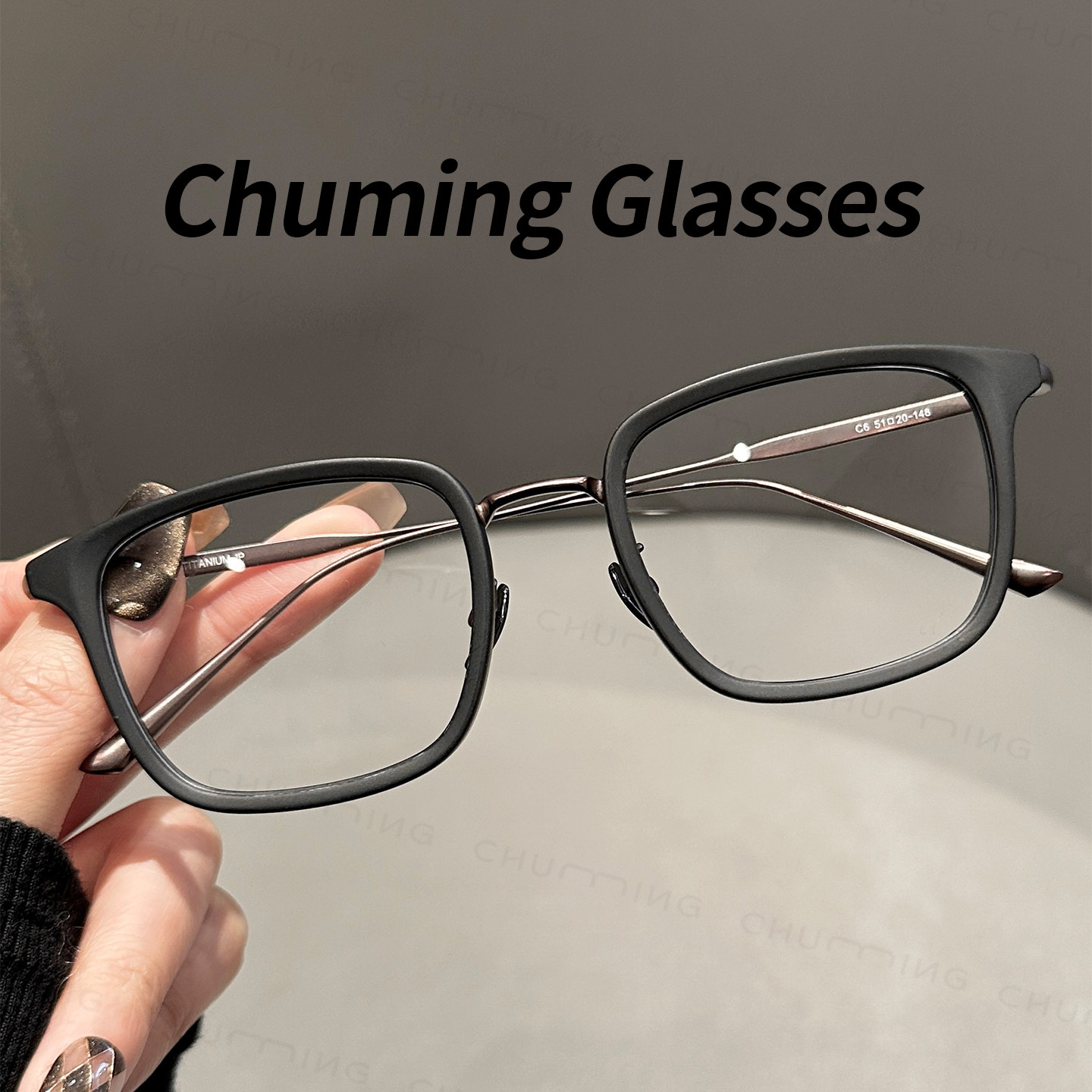 斯文磨砂黑色大框眼镜男近视度数可配高级感修颜显瘦防蓝光眼睛架