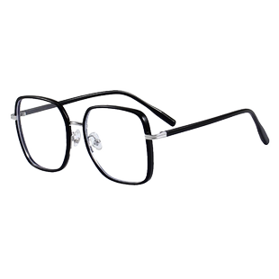 超轻细黑框眼镜女近视可配有度数高级感素颜大框大脸显瘦眼睛框镜
