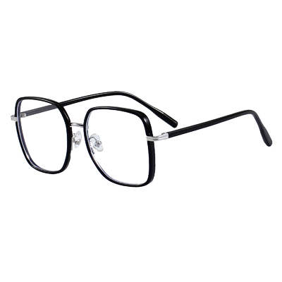 初明素颜黑色大框眼镜可配近视女