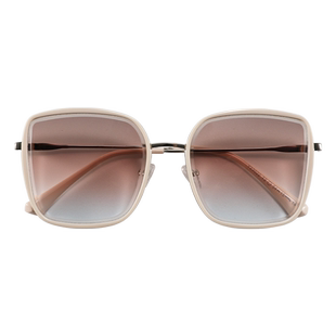 超大框白色渐变粉色墨镜女可配近视素颜神器遮阳防紫外线太阳眼镜