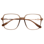 超轻冷茶色钛架眼镜框近视可配度数女素颜显白神器大框显瘦眼睛架