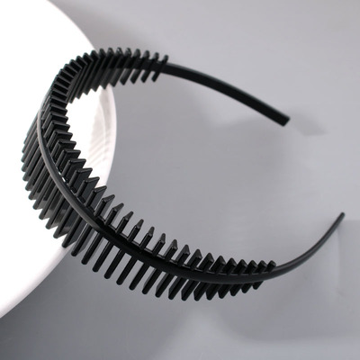 黑色加宽发箍男女刘海发夹发窟睡觉发带留长发洗脸头箍头饰女发卡