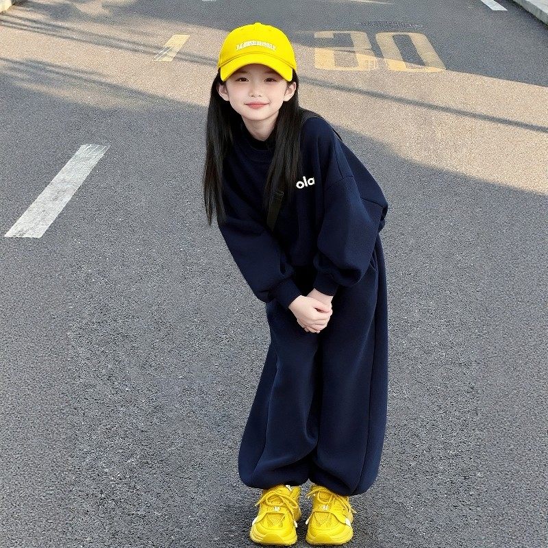 法国BADNUT女童厚T恤套装秋冬季2025新款儿童加绒中大童宽松两件,童装/婴儿装/亲子装,套装,淘宝优惠券,粉丝福利购,淘宝优惠卷