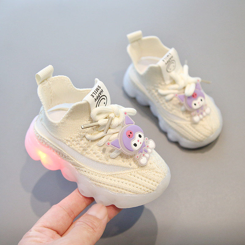 法国Uamtor宝宝鞋女童春秋季新款学步鞋1-3岁软底网面透气亮灯鞋,童鞋/婴儿鞋/亲子鞋,学步鞋,淘宝优惠券,粉丝福利购,淘宝优惠卷