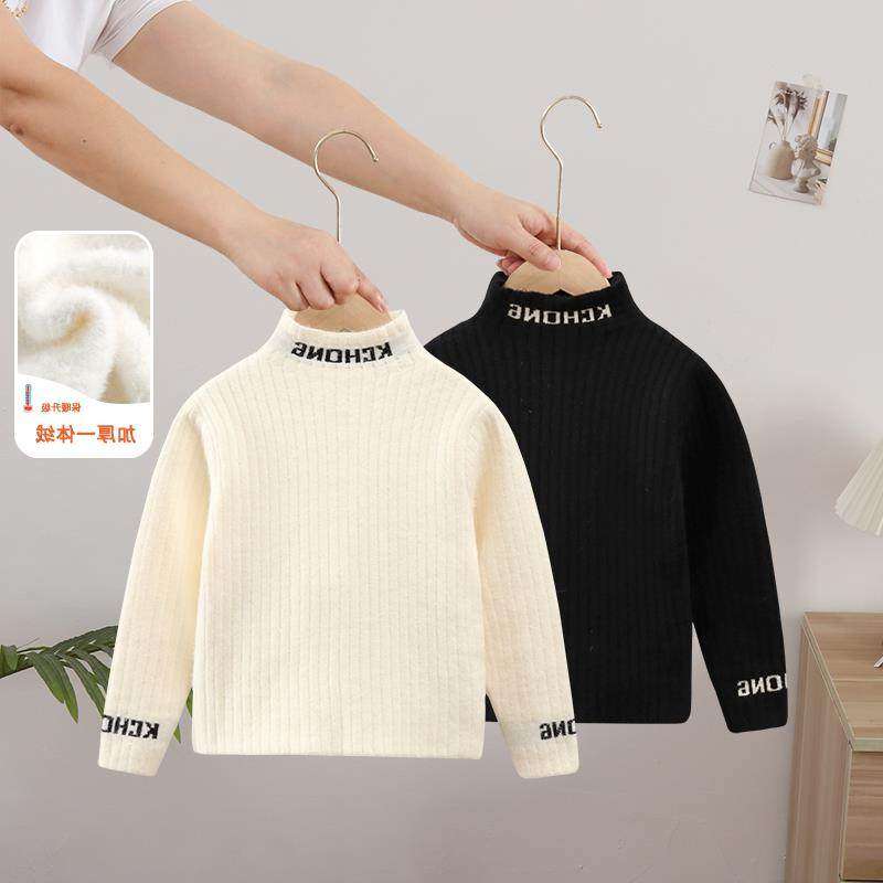加绒毛衣男童一体绒加厚宝宝半高领打底衫黑色冬季内搭儿童羊毛衫,童装/婴儿装/亲子装,毛衣/针织衫,淘宝优惠券,粉丝福利购,淘宝优惠卷