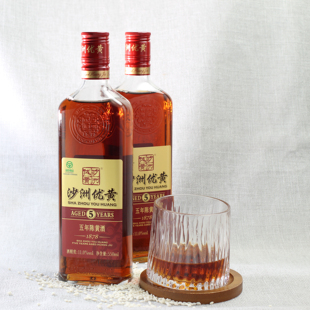 1878沙洲优黄酿酒黄酒5年陈老酒花雕酒半干型清爽型