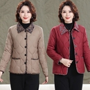 休闲棉服短款 时尚 棉衣加绒保暖外套棉袄 2025新款 中老年妈妈秋冬装