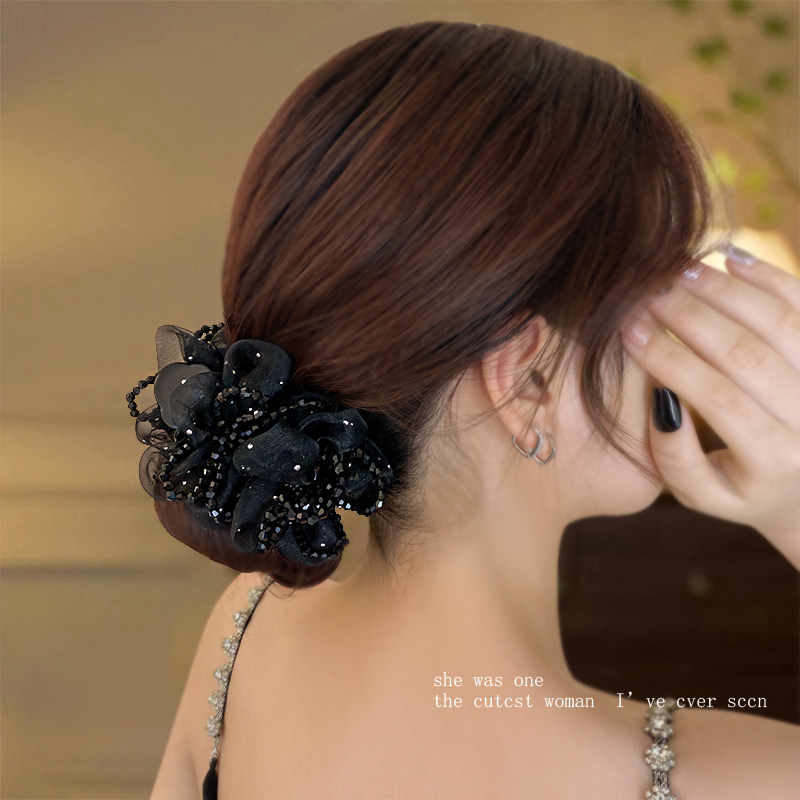 路易斯丸子头抓夹新款